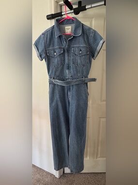 Abercrombie and Fitch relaxed fit denim jumpsuits